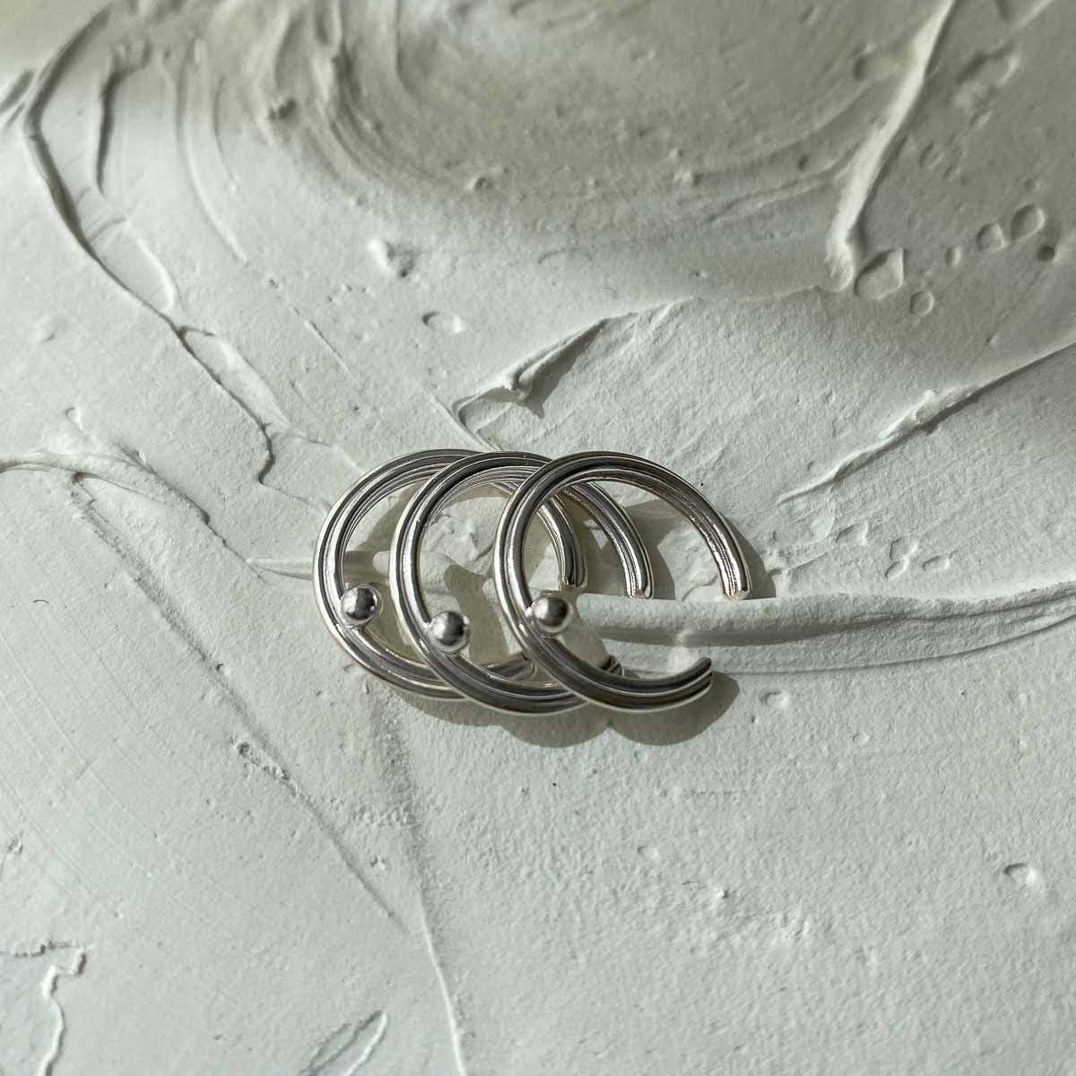 EAR CUFF LAMELL PLATA - imagen 1