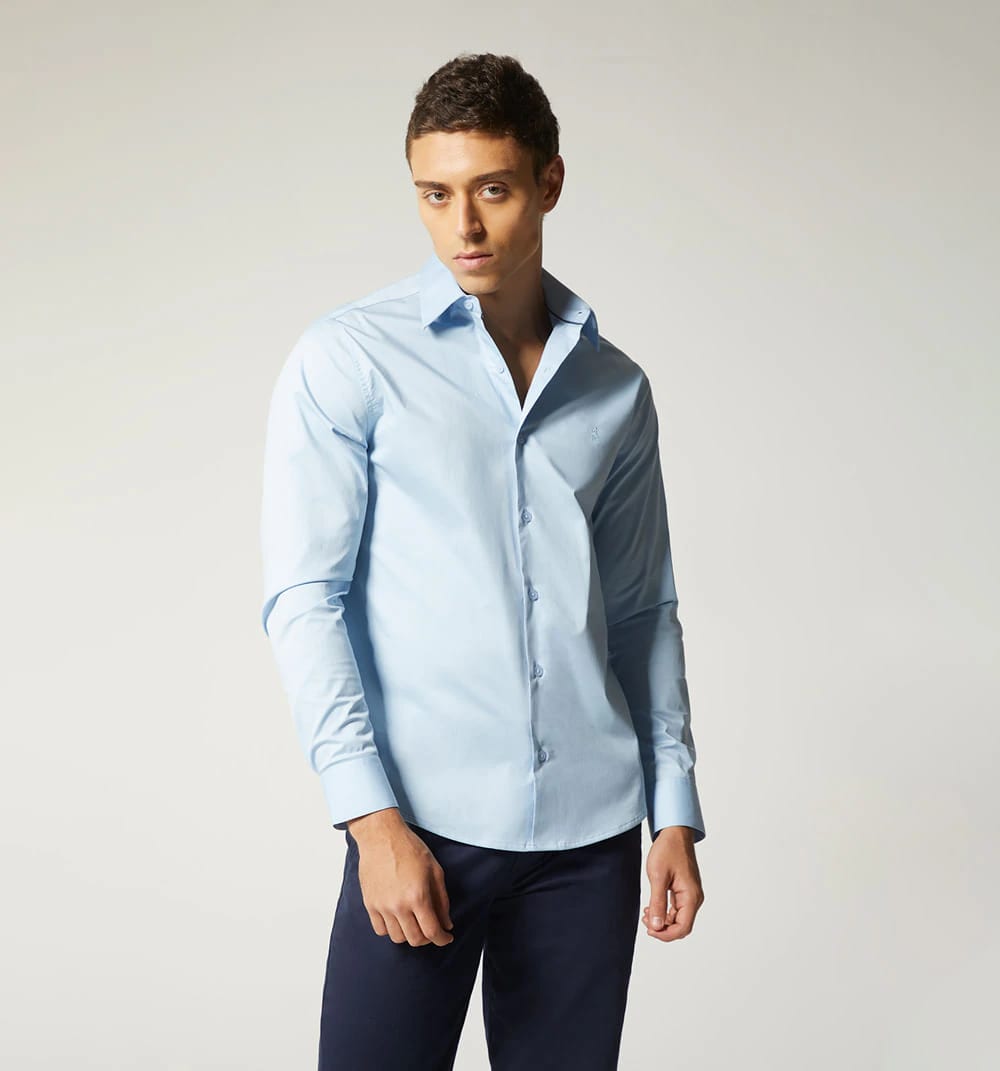 Camisa para hombre básica regular fit m/l - imagen 18