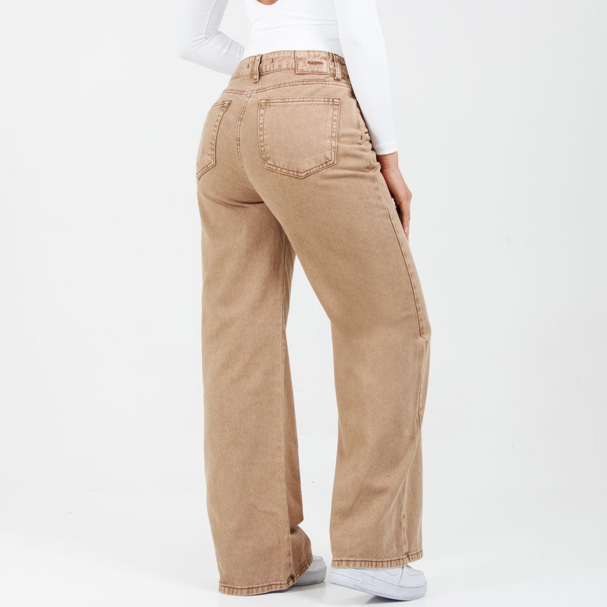 Jean Wide Leg Camel Ax-3013 Rigido - imagen 8