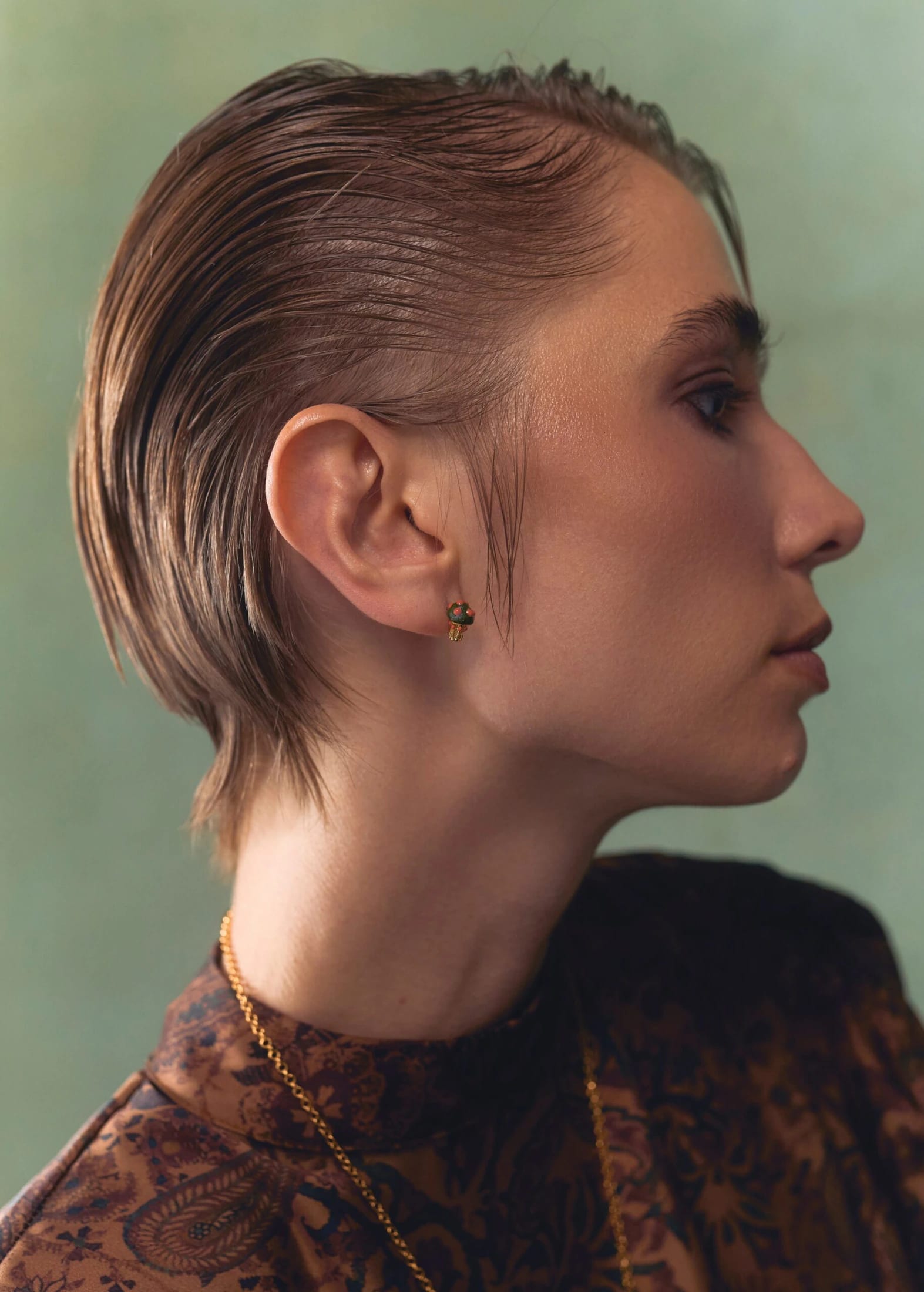 Aretes Seticas verde lila - imagen 4