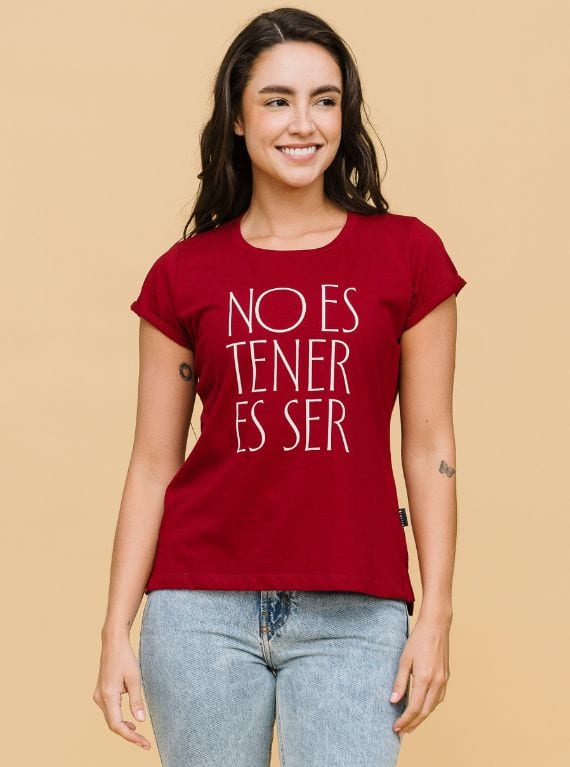 CAMISETA NO ES TENER ES SER - imagen 1