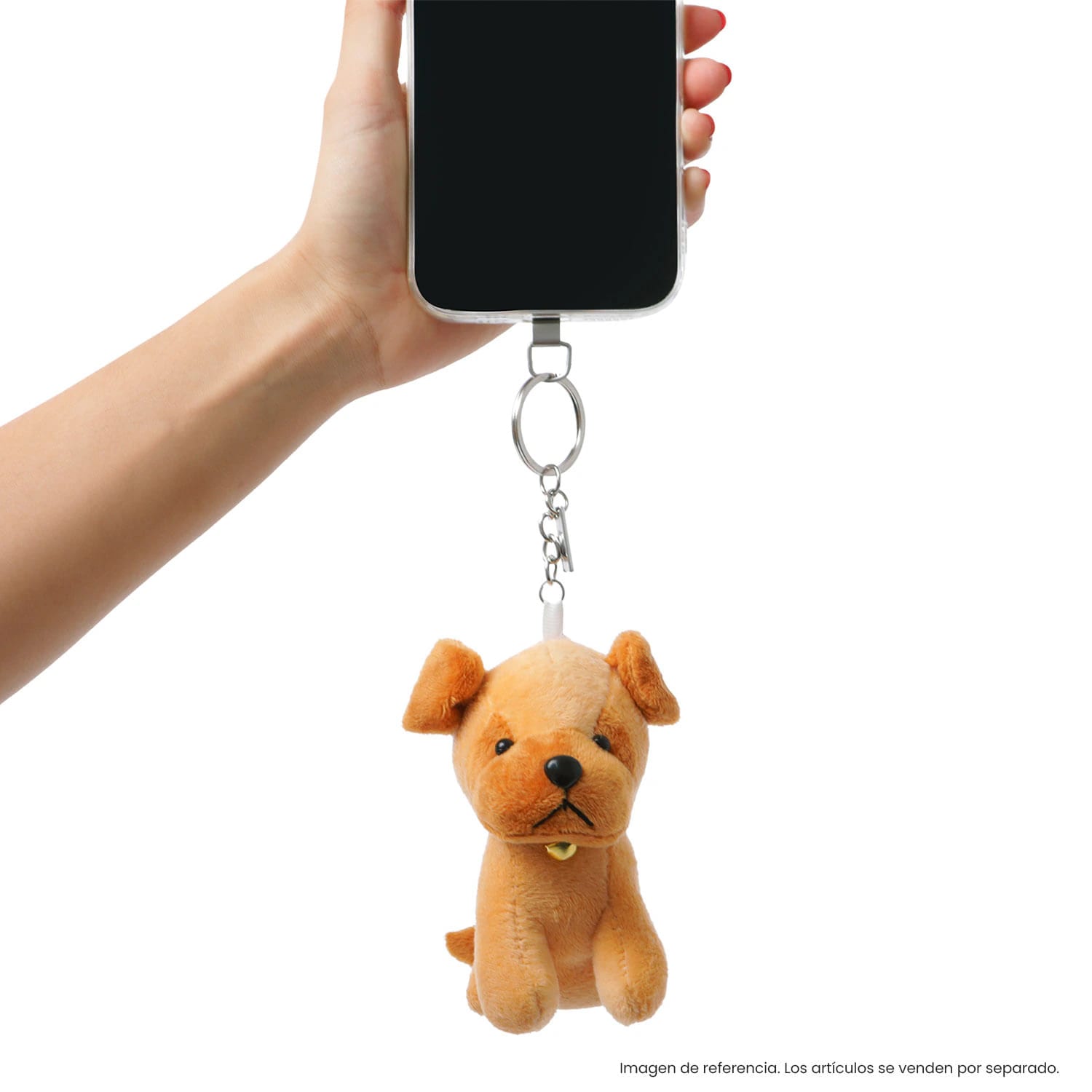 Llavero de Peluche Doggy color Café - imagen 5