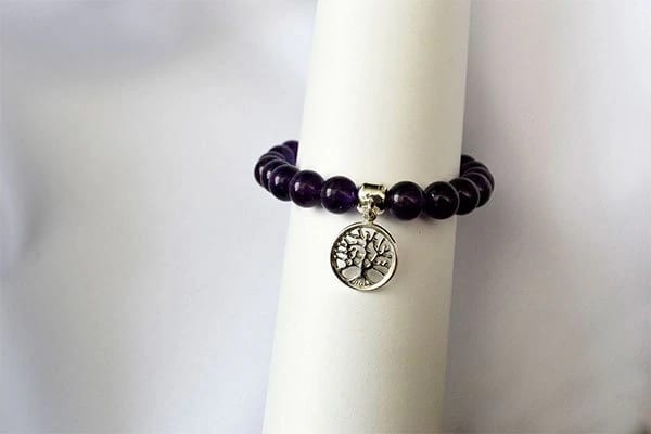 Pulsera Amatista dije árbol de la vida mini - imagen 1