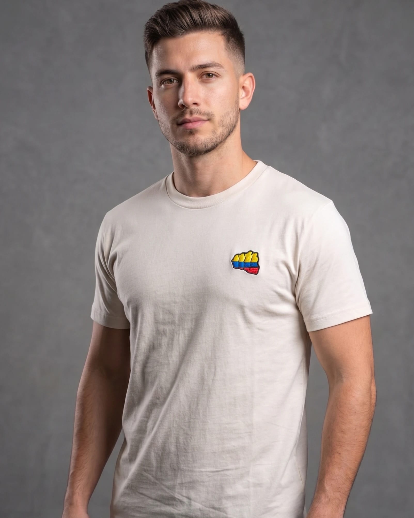 Camiseta Fist Colombia Blanco - imagen 1