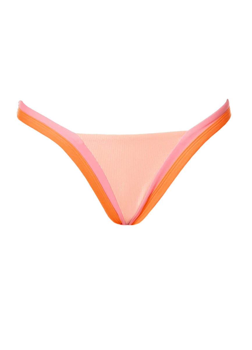 Maaji Peach Coral Trinity Regular Rise V Front Bikini Bottom - imagen 5