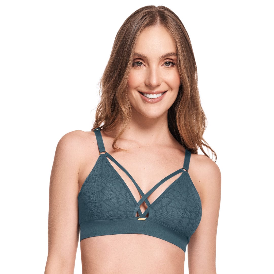 BRALETTE CON ENCAJE ROMÁNTICO - imagen 2