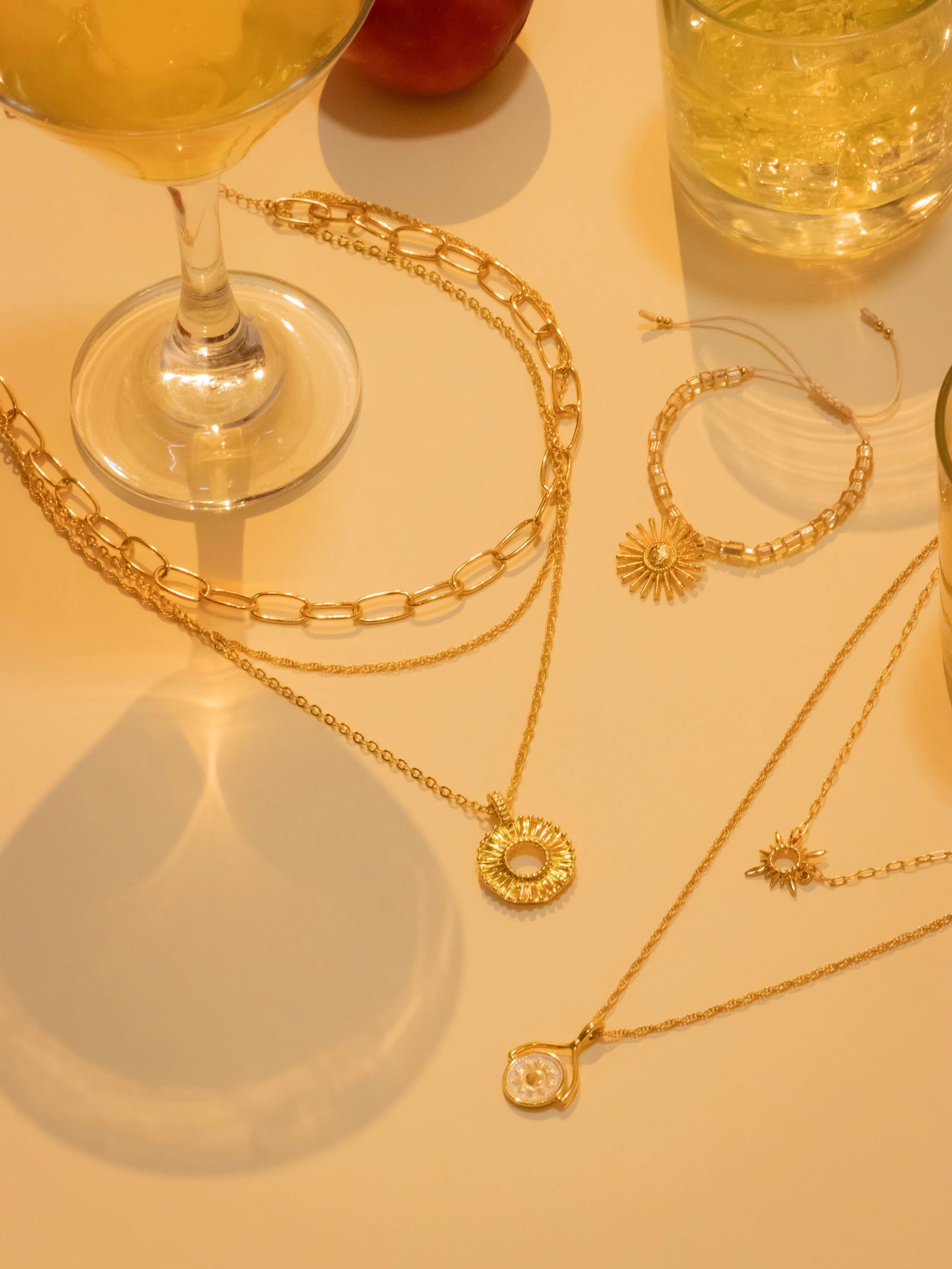 Set X3 Collares Destellos + Aretes - imagen 5