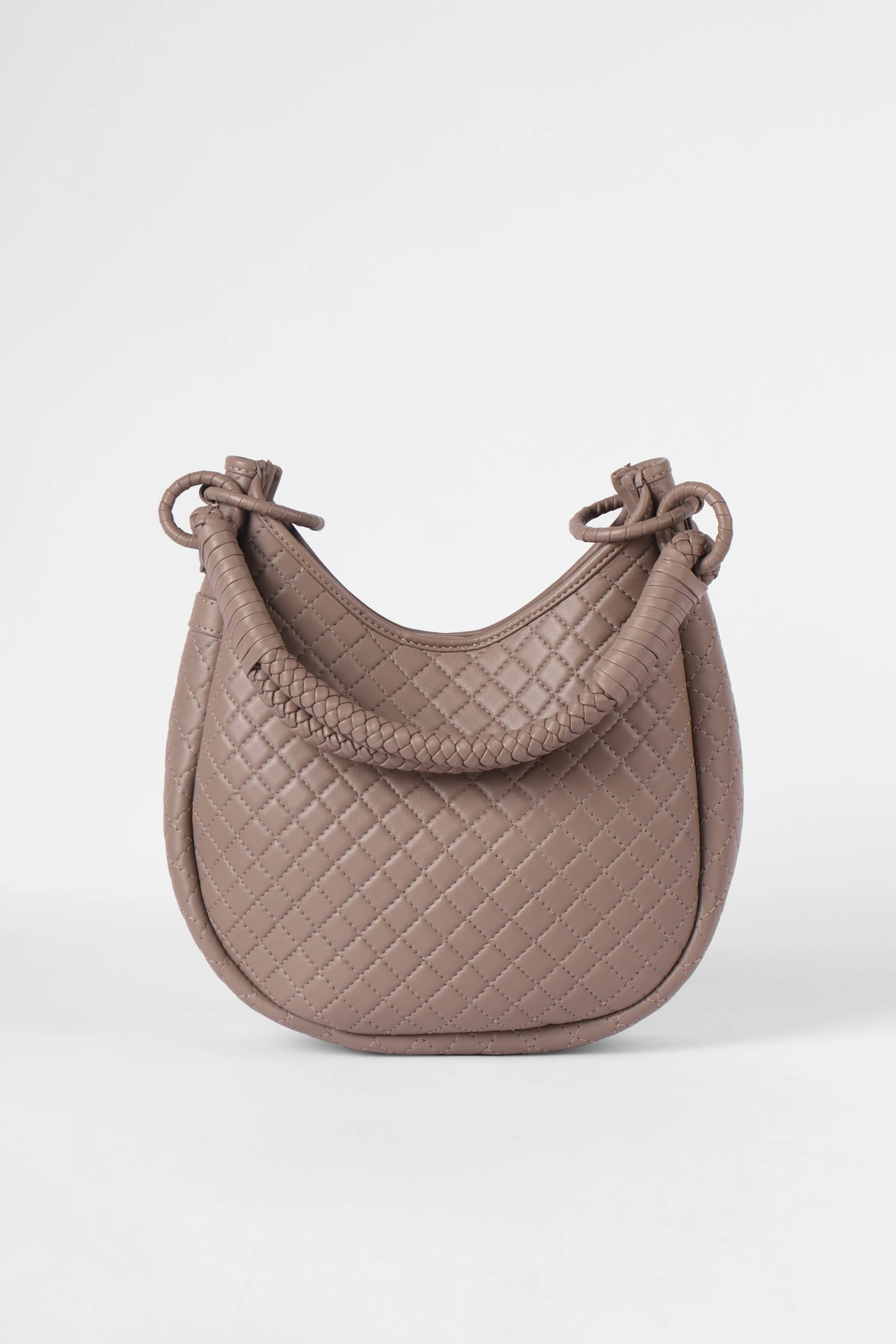Saddle Shoulder Bag, Taupe - imagen 5
