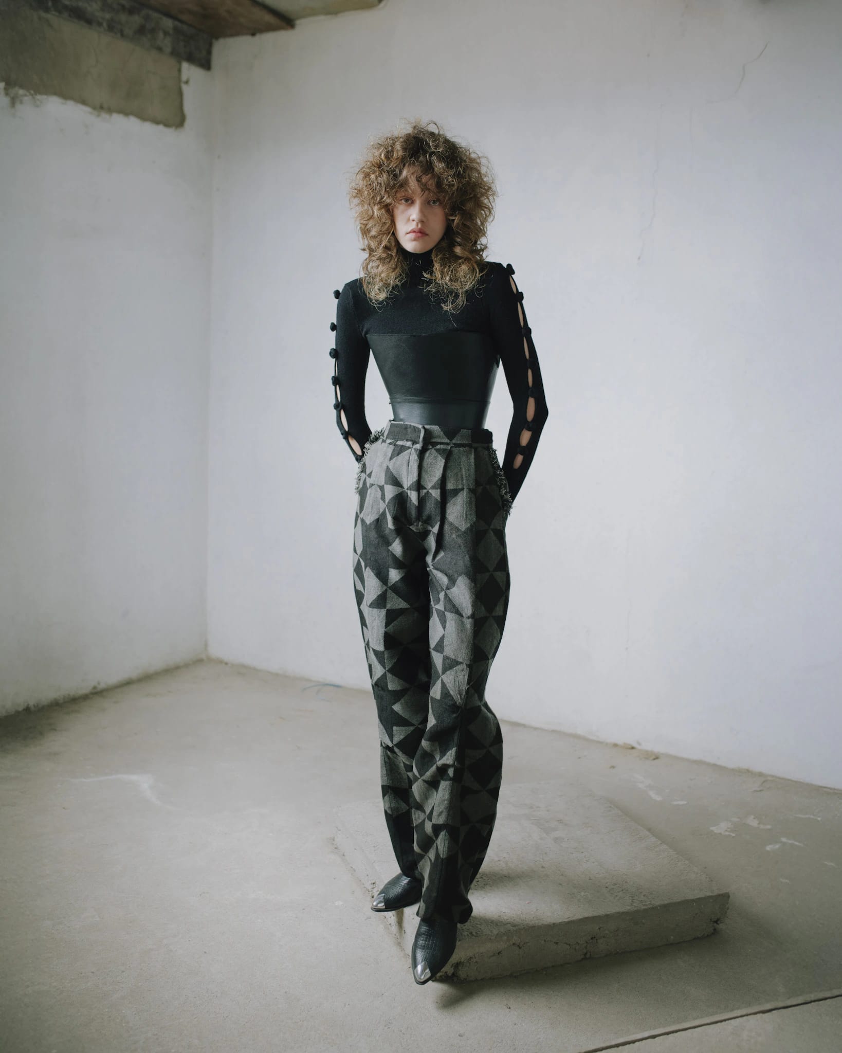 PATTERN BAGGY TROUSERS - imagen 2