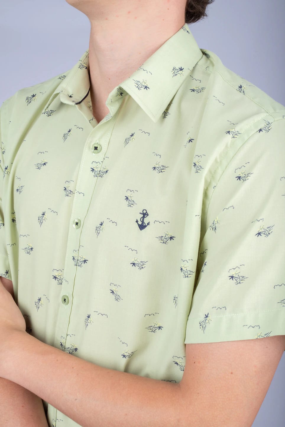 Camisa Verde Palmeras - imagen 2