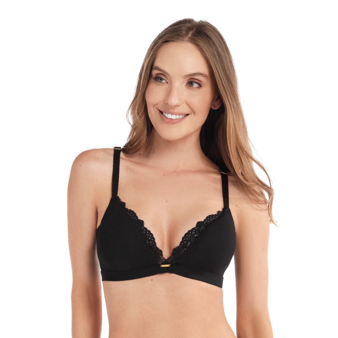 BRASIER TRIANGULAR CON ESCOTE EN ENCAJE - imagen 3