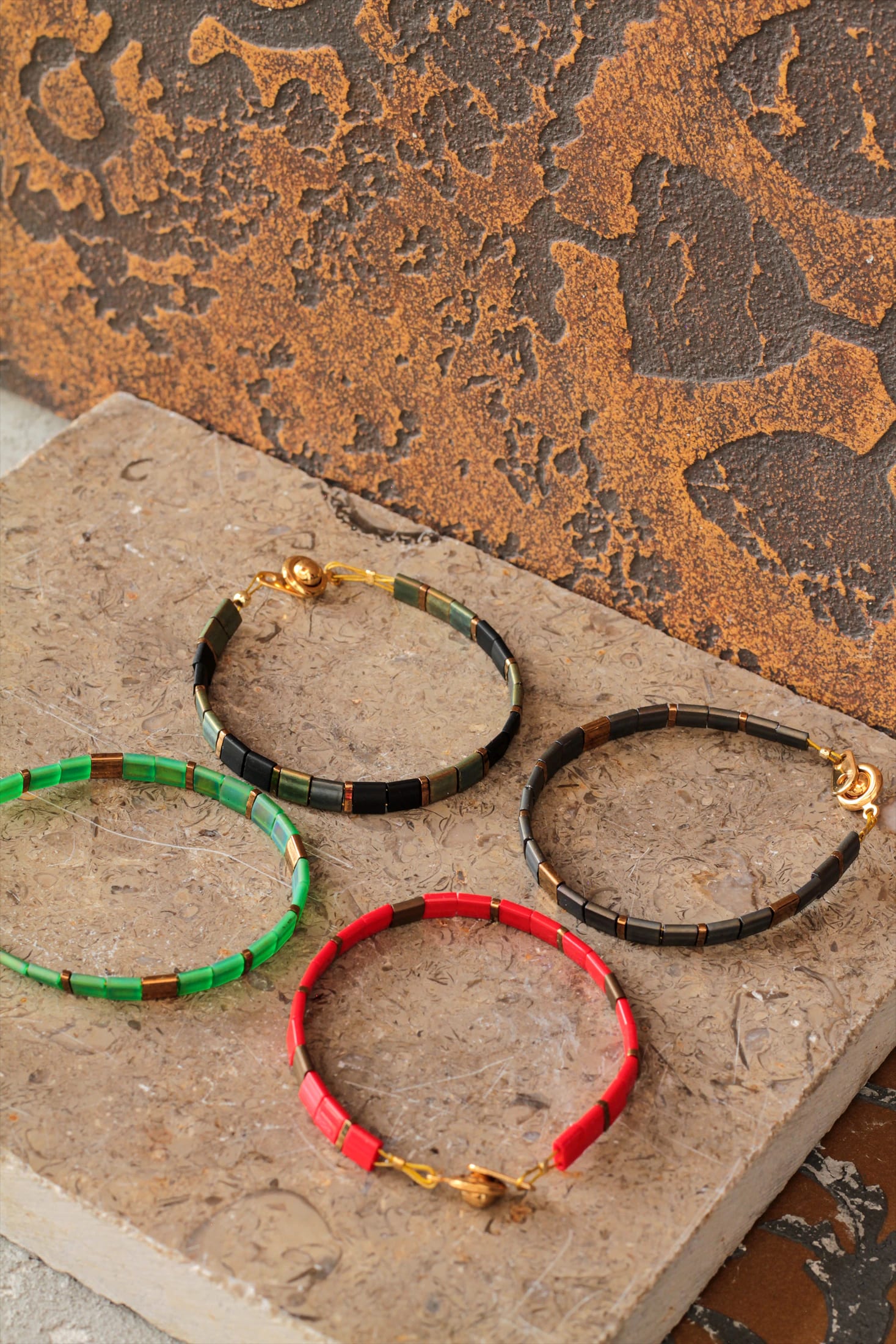 Brazalete Miyuki Tila Oxido 5mm - imagen 3