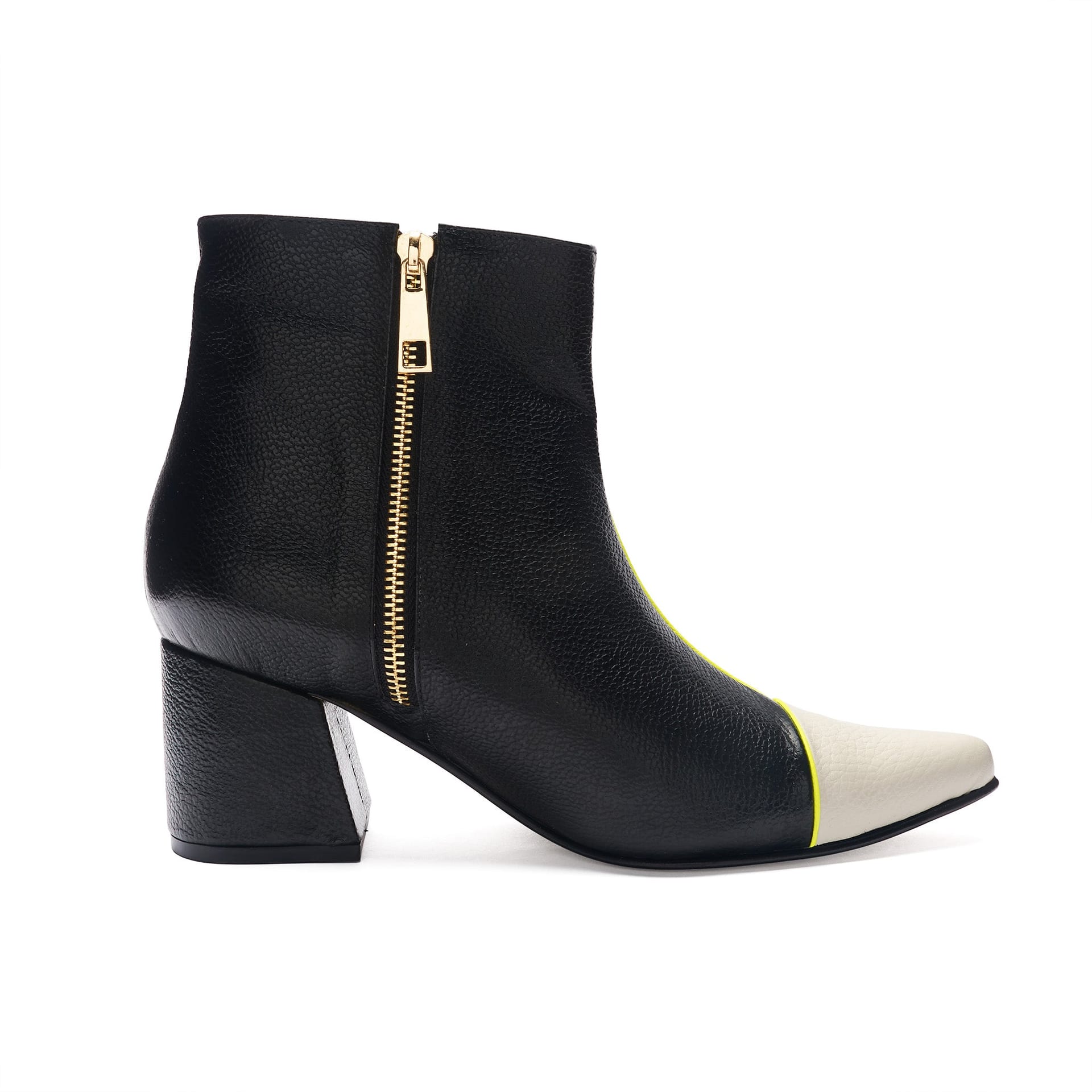 ANKLE boots - BLACK X BEIGE - imagen 1