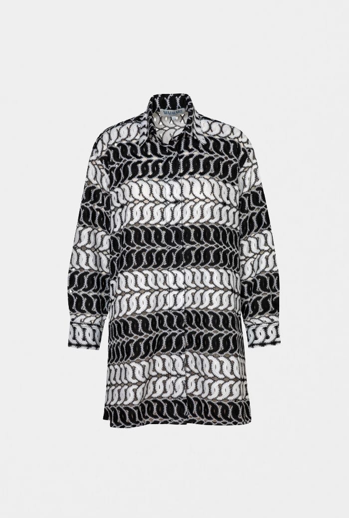 PARAMO SHIRT BLACK/WHITE - imagen 1