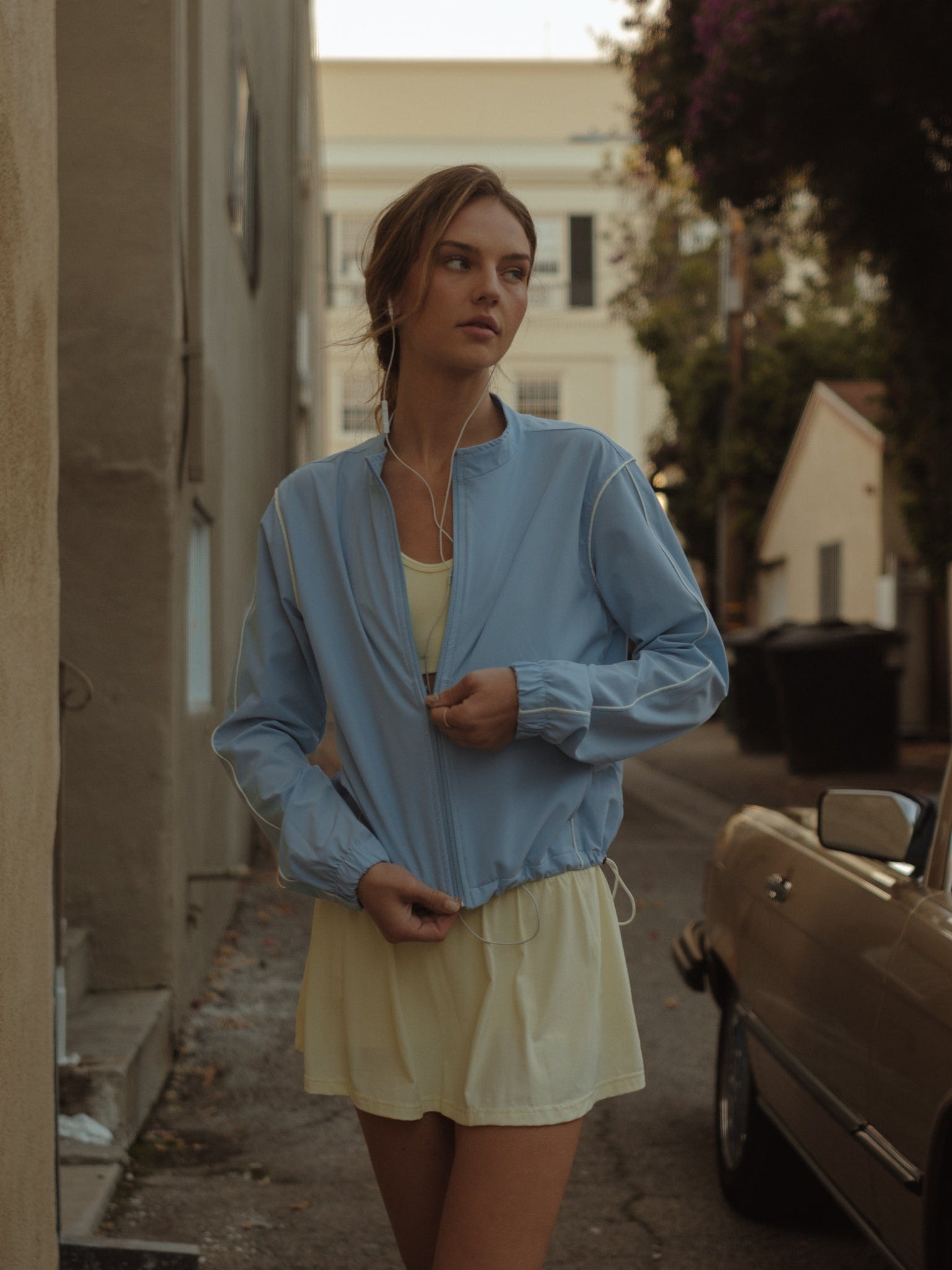 LINE WINDBREAKER JACKET - BABY BLUE - imagen 3
