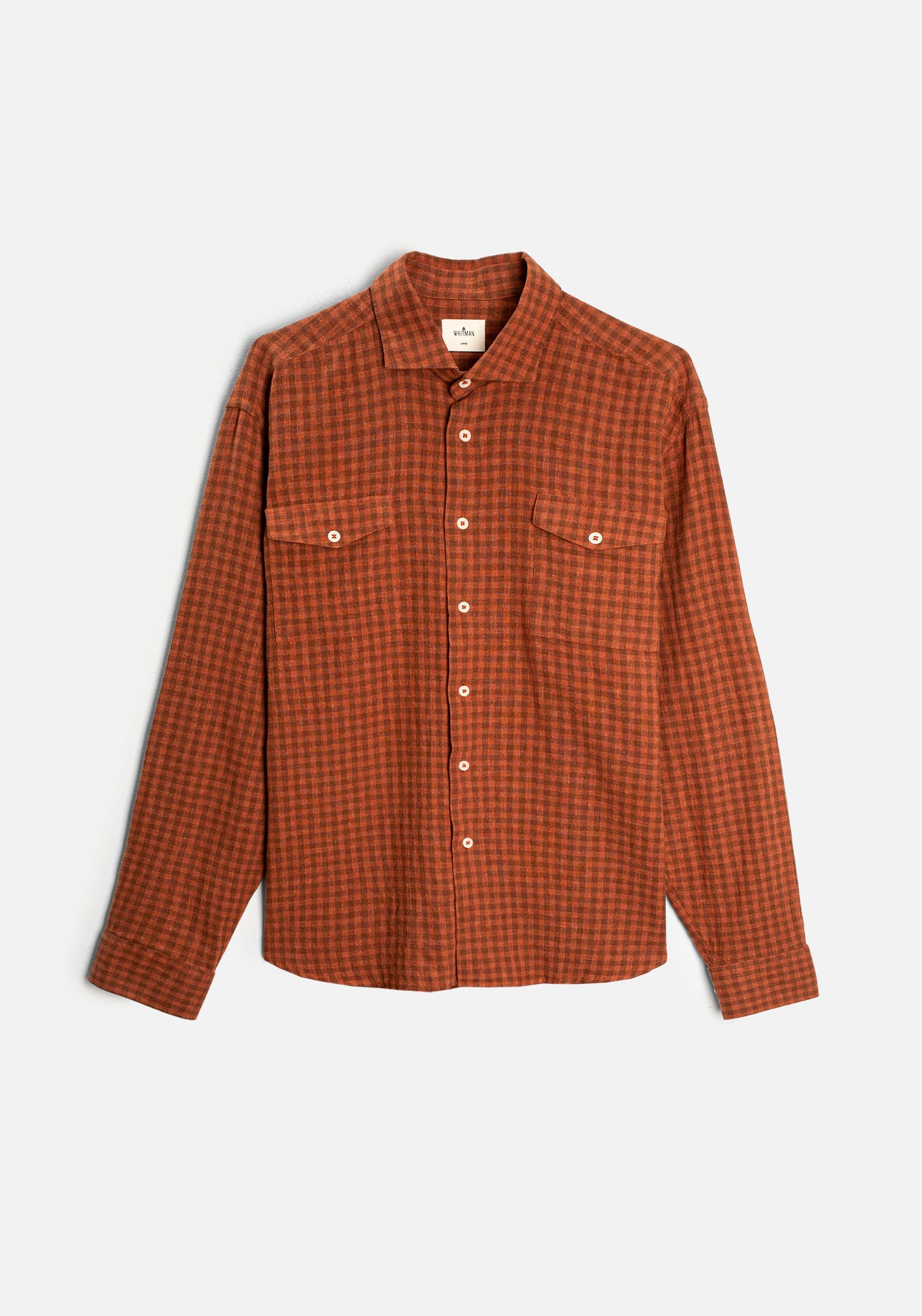 Camisa H CF Laurence Cuadros Med Terracota - imagen 2