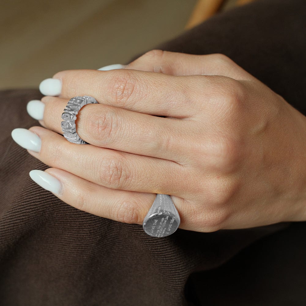 Anillo To The Moon And Back Plata - imagen 2