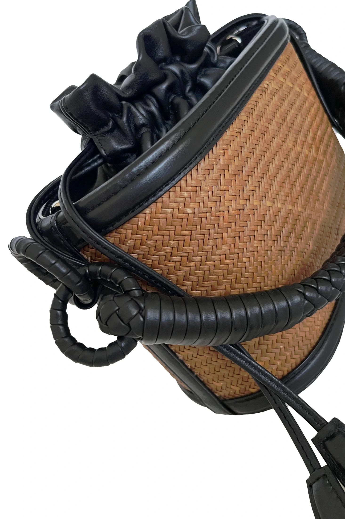 Iraca Basket Bucket, Chocolate - imagen 3