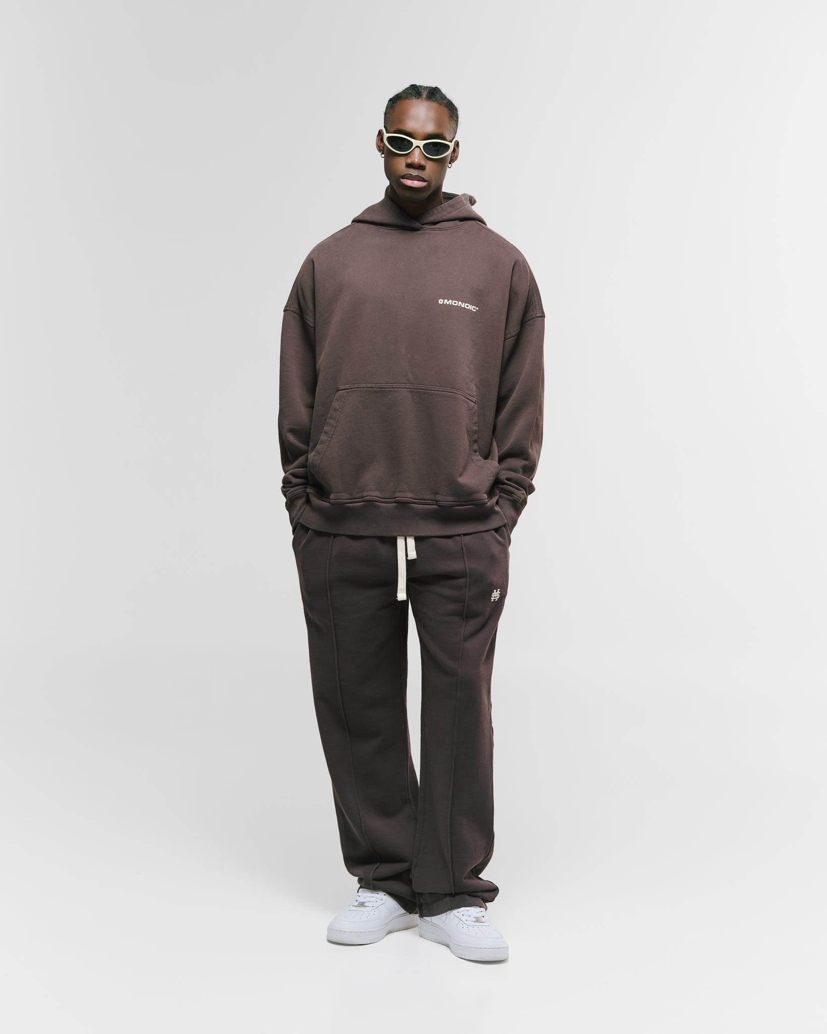 Hoodie Oversized Básico V4 - Café Chocolate - imagen 3