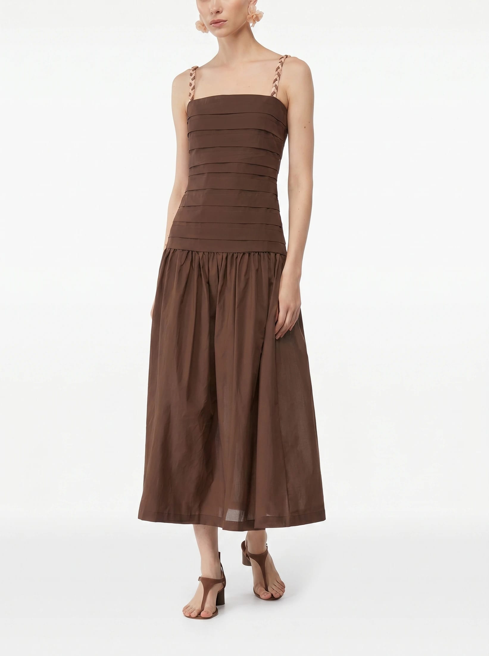 SONORA MIDI DRESS CHOCOLATE - imagen 2