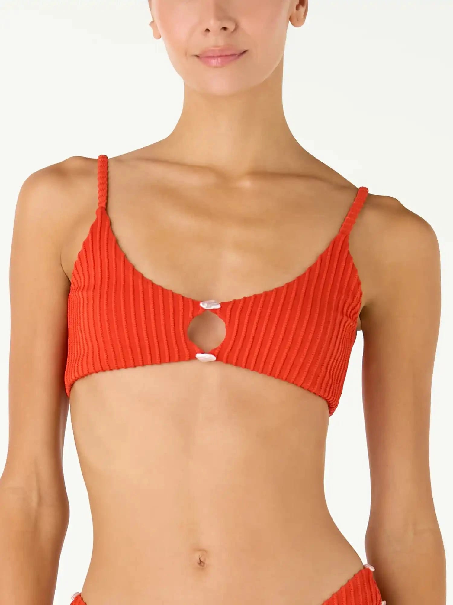 Top de Bikini Oriana Shell Red - imagen 2