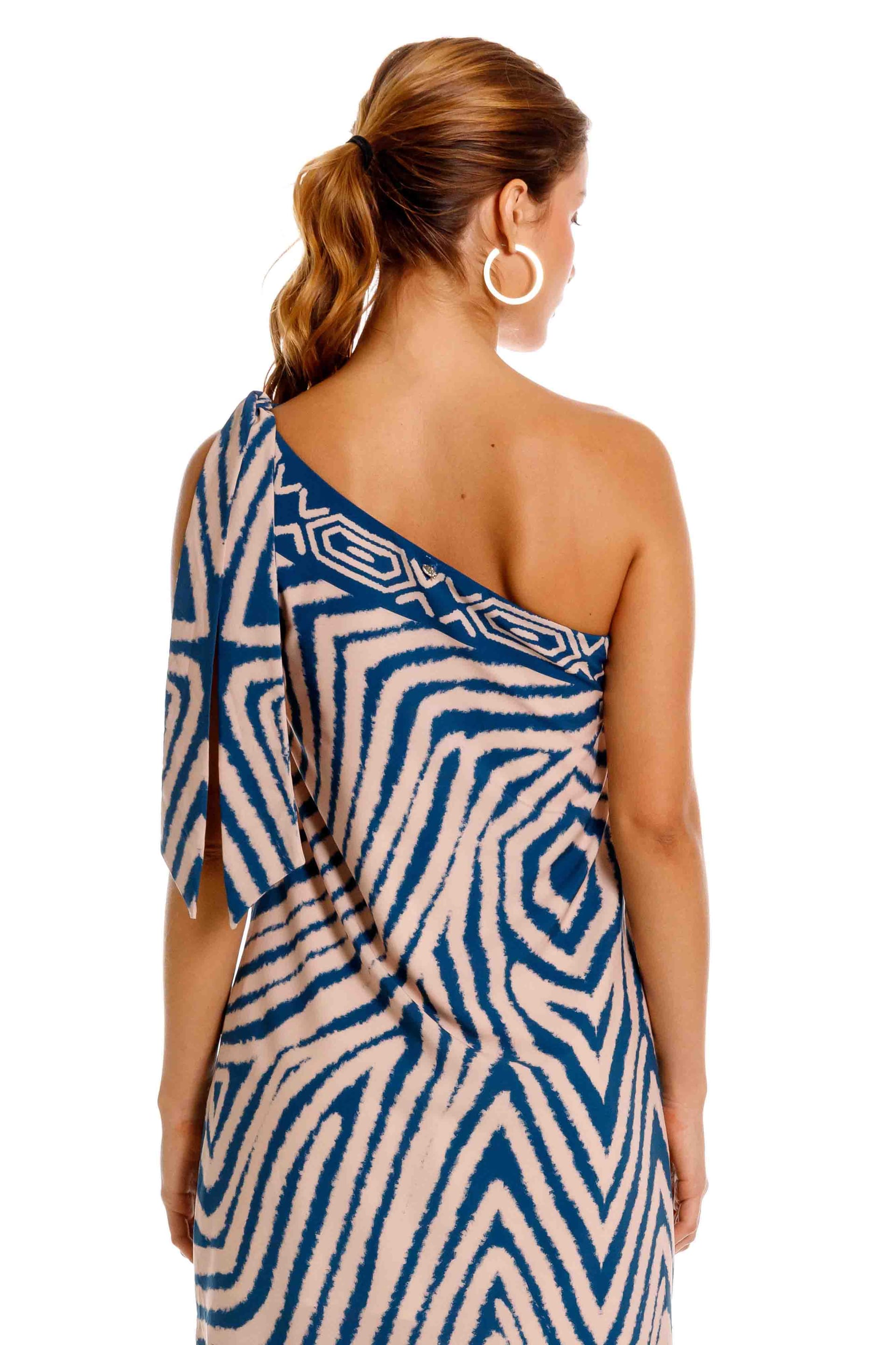 Vestido Largo Mila Nairobi Azul - imagen 7