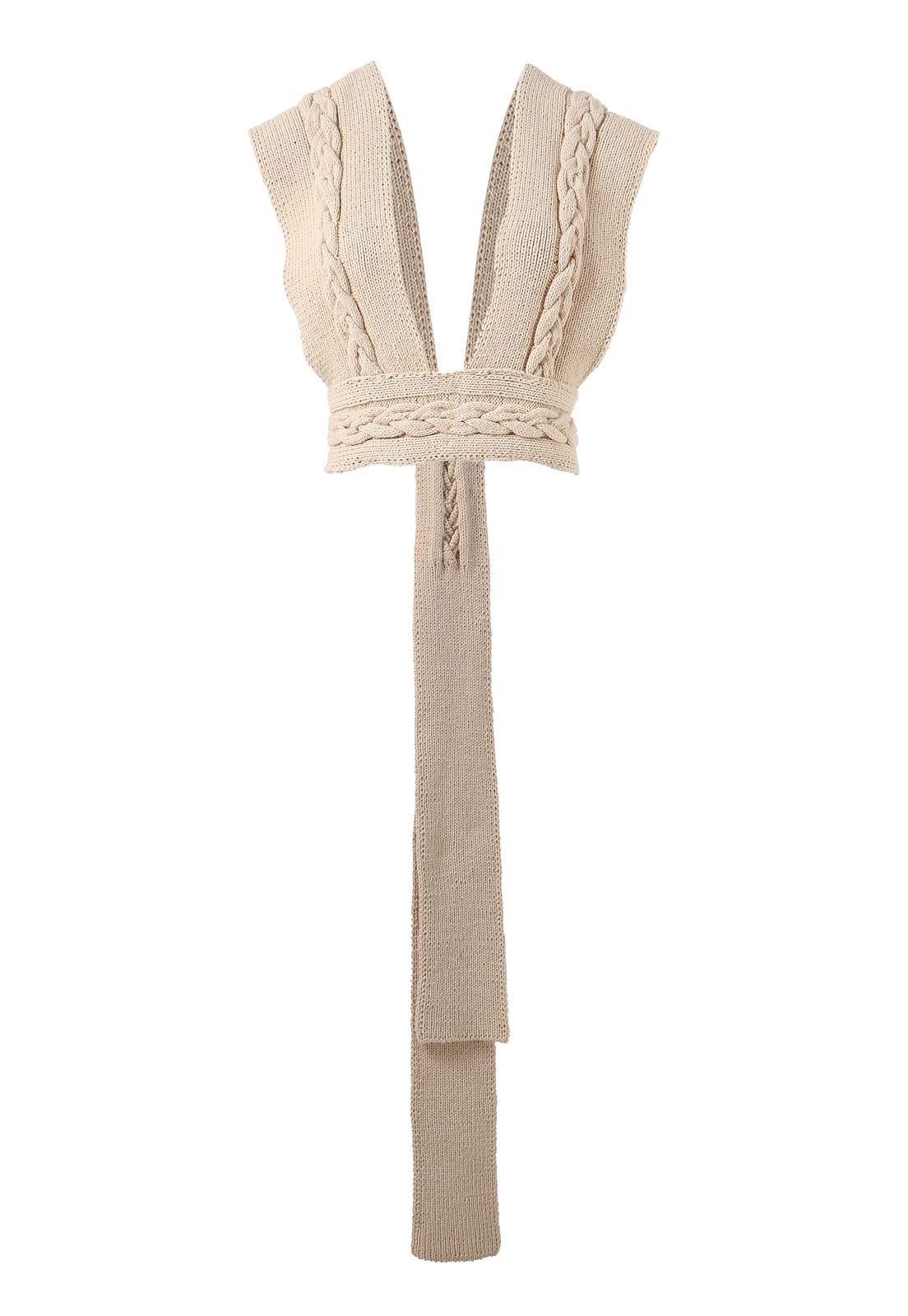 BRAIDED BAND KNITTED TOP - imagen 1