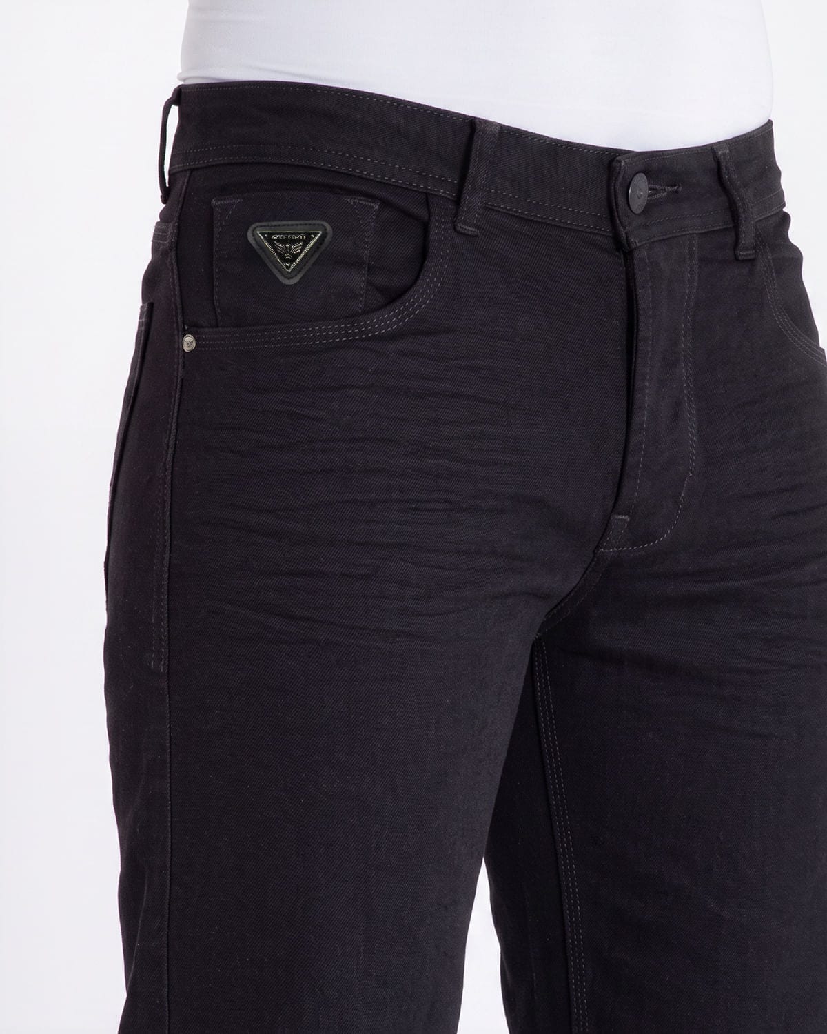Jean regular negro para hombre - imagen 3