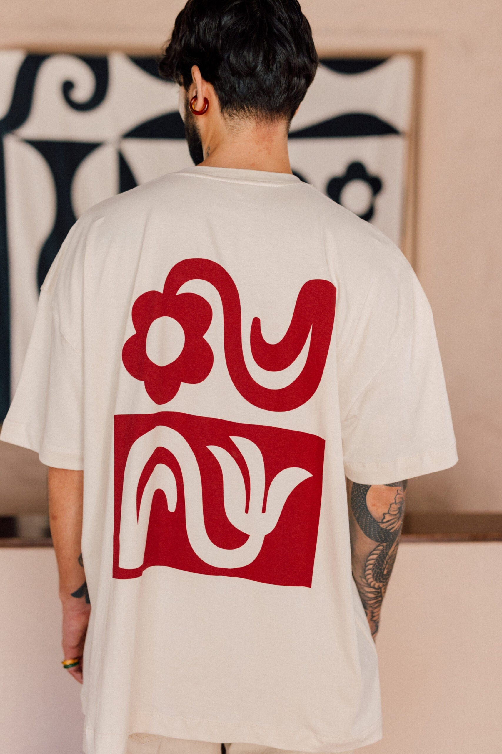T-shirt Oversize Flores - imagen 1