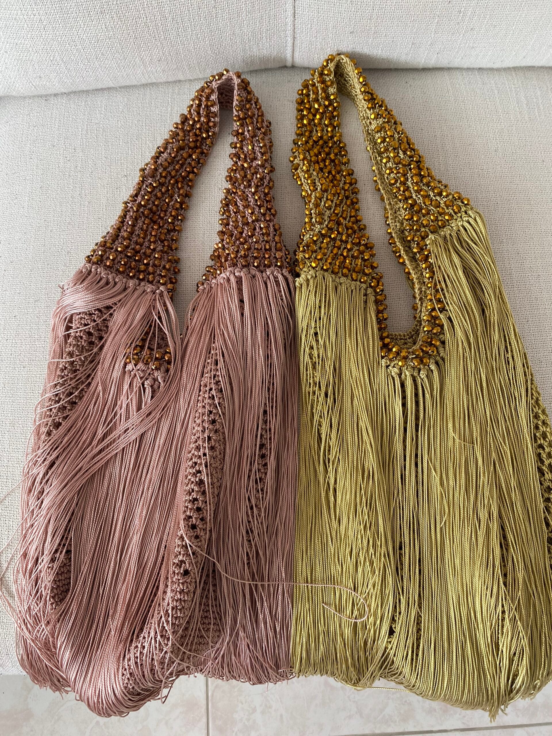 MINI WATERFALL BAG GOLDEN SAND - imagen 2