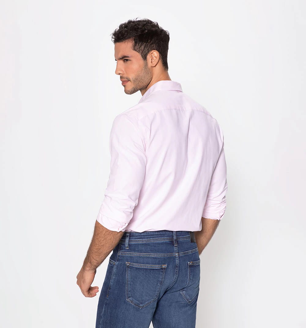 Camisa básica con stretch manga larga - imagen 13