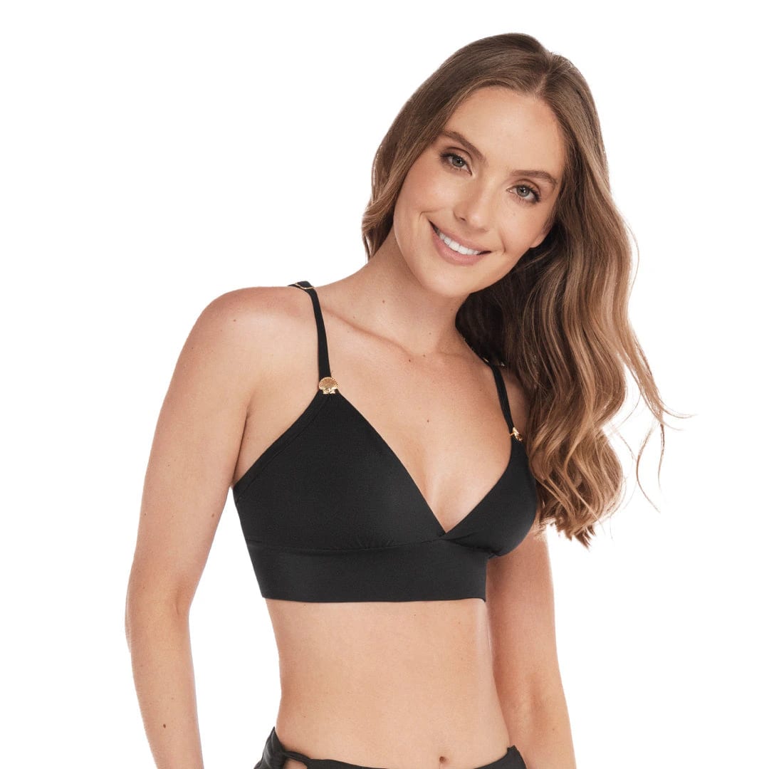 TOP DE VESTIDO DE BAÑO CON CARGADERAS GRADUABLES - imagen 1