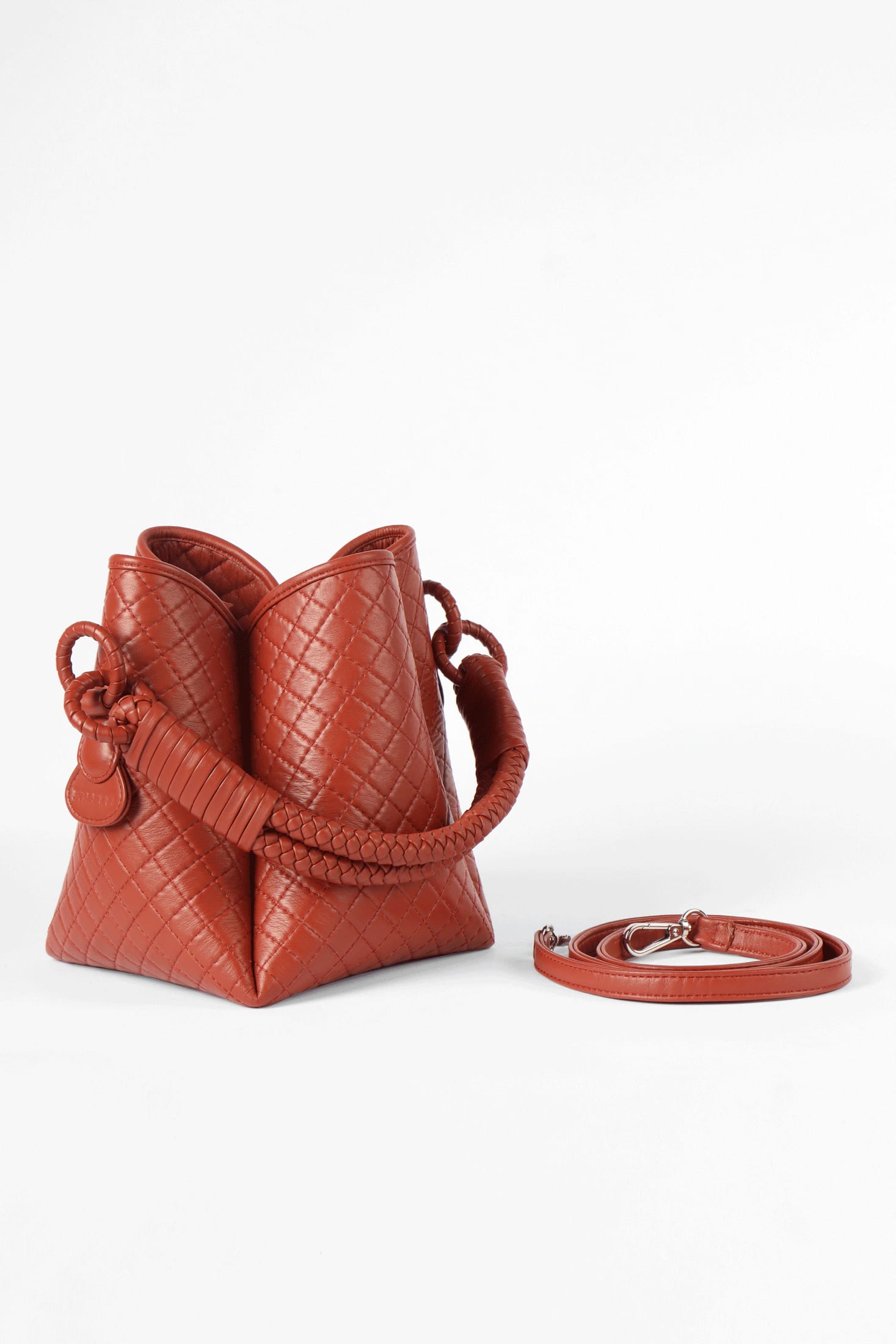Tulip Bucket Bag, Brick - imagen 4