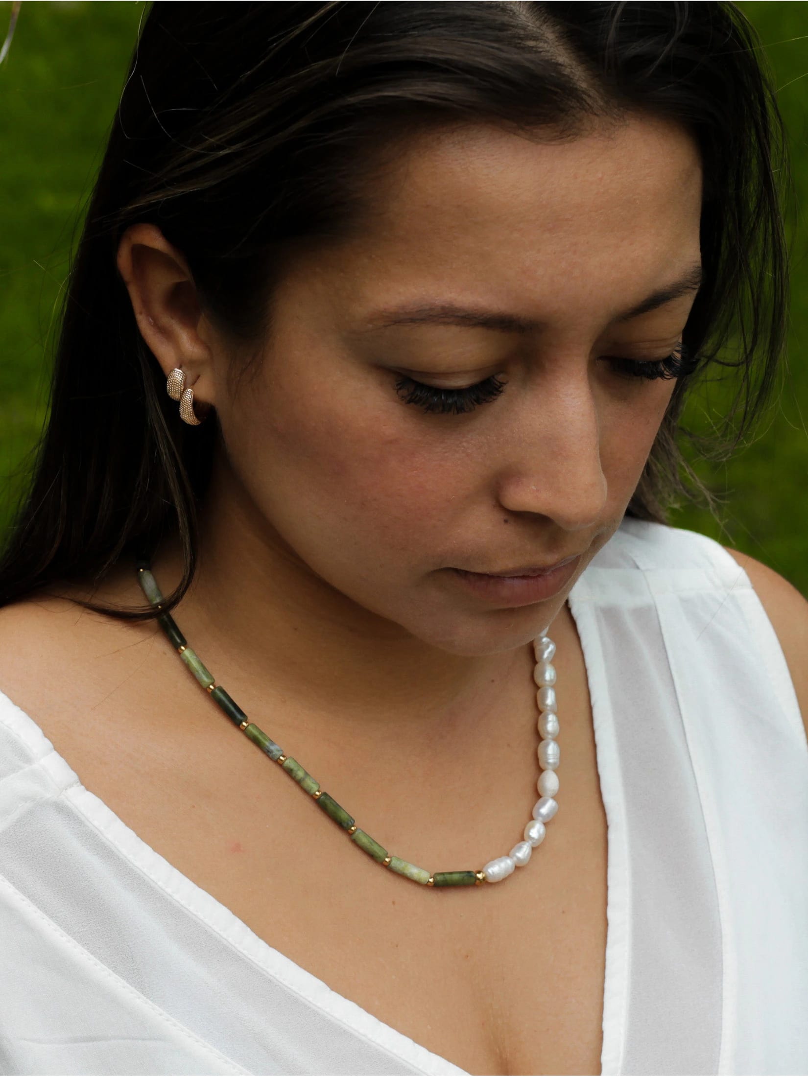 Collar Perla de Rio y Jade - imagen 3