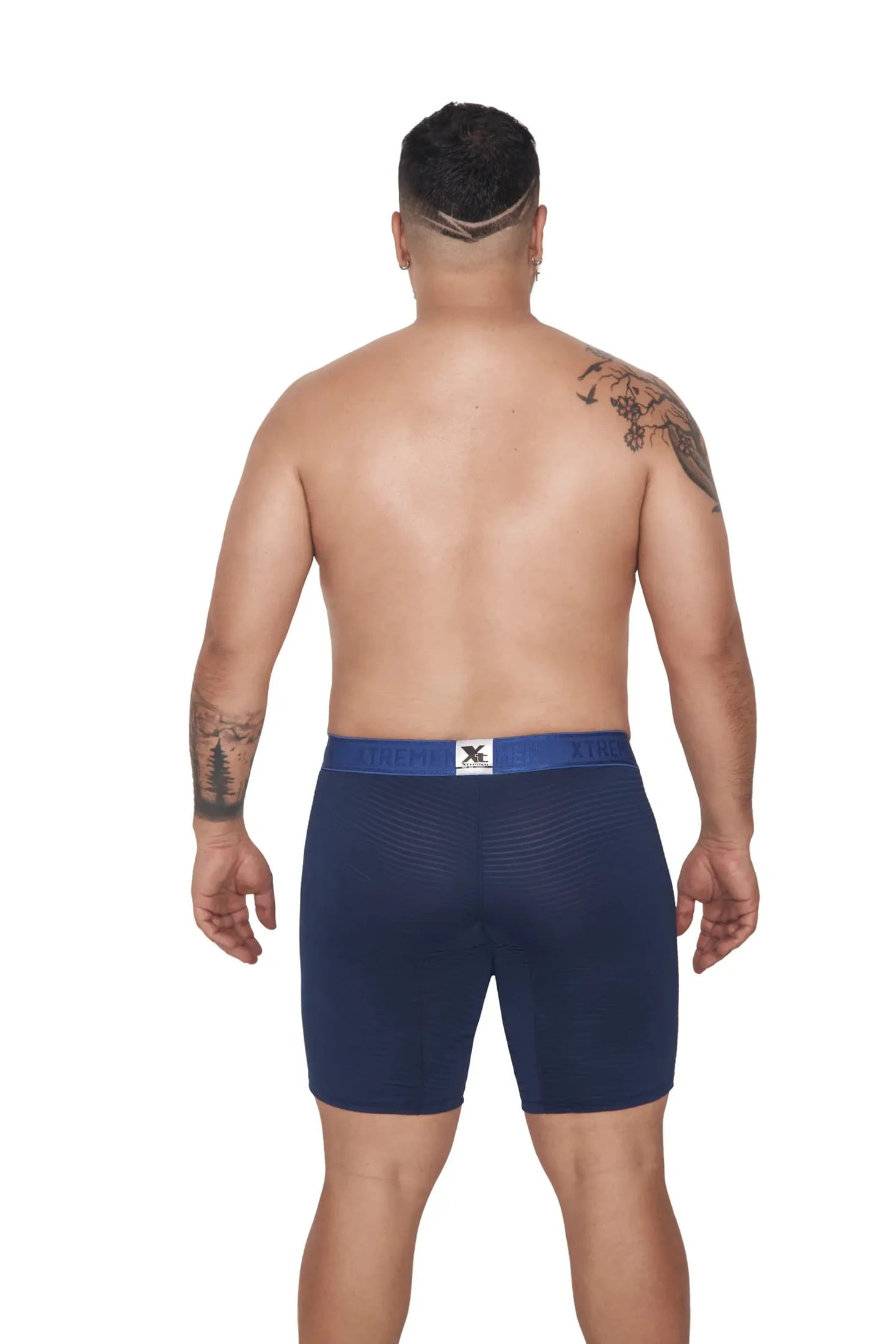 BOXER MICROFIBRA JACQUARD EXTRAGRANDE AZUL OSCURO - imagen 2