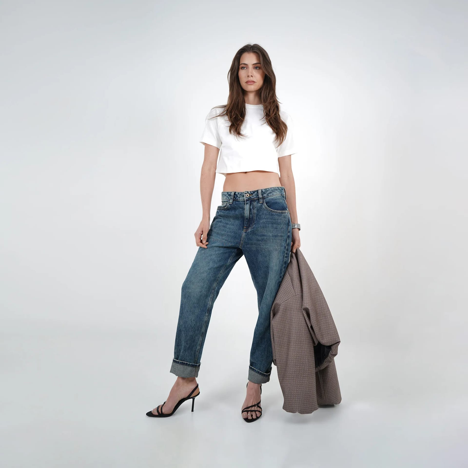 Jean Tiro Alto Bota Skinny - imagen 5