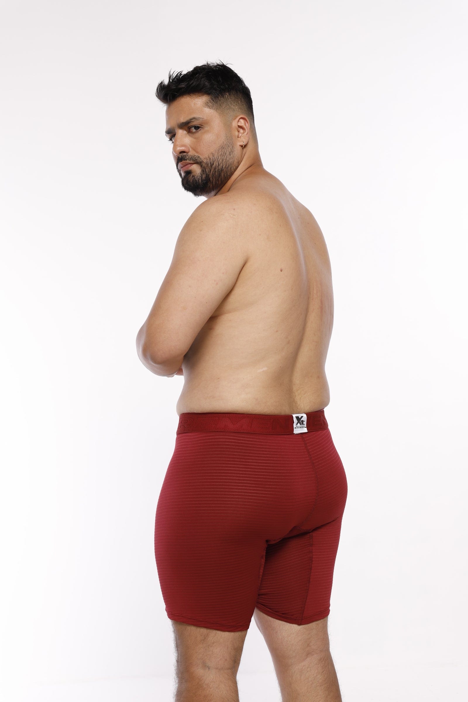 BOXER MICROF JACQUARD EXTRAGRANDE VINO - imagen 2