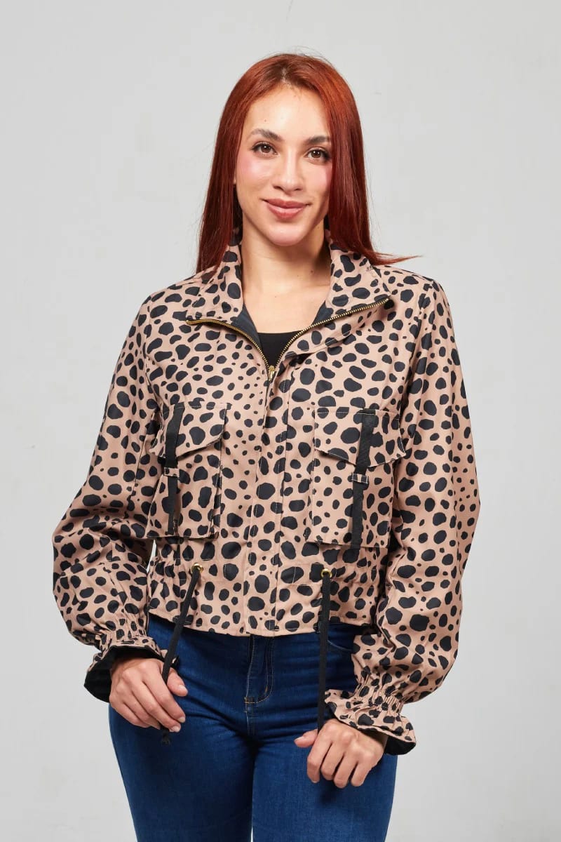Chaqueta Corta Estampada Animal Print - imagen 12