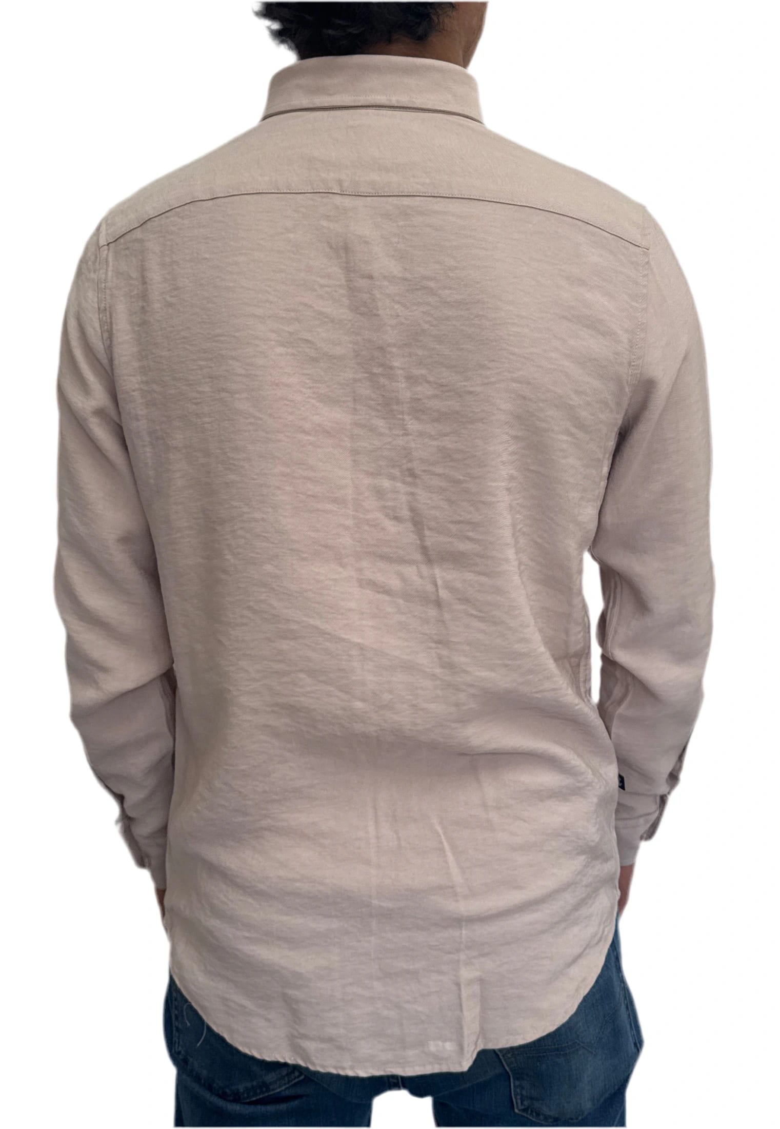Camisa Beige en rayón - imagen 3