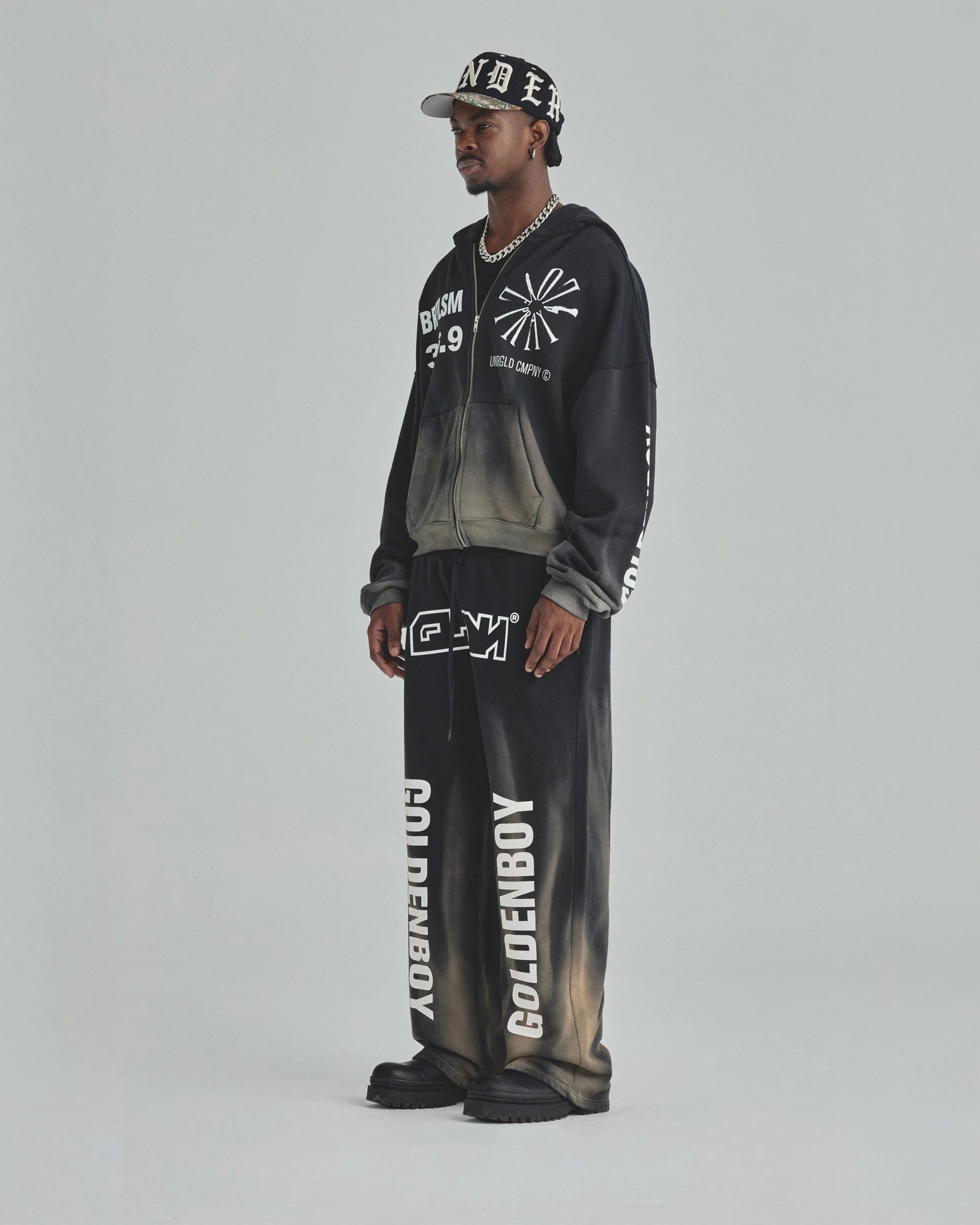 Spring Pray 4 Love Straight Pants Sandblast Gray Flame - imagen 6