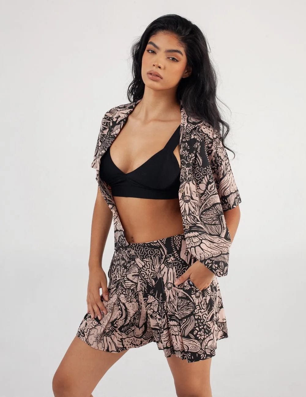 Camisa Cuello Sport manga corta Set Landsky coral Mujer - imagen 6