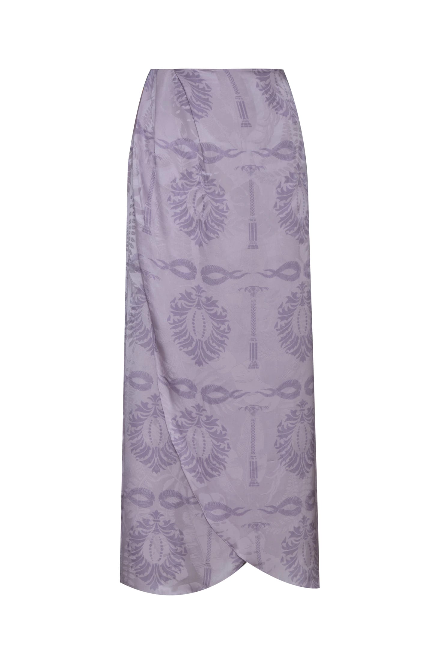 Amaime Silk Jacquard Midi Skirt / Lila Exclusive - imagen 1