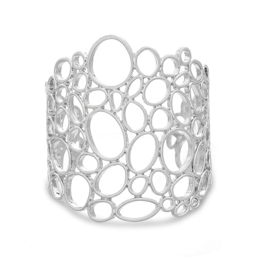 Organic Shaped Open Circle Cuff Bracelet - imagen 1