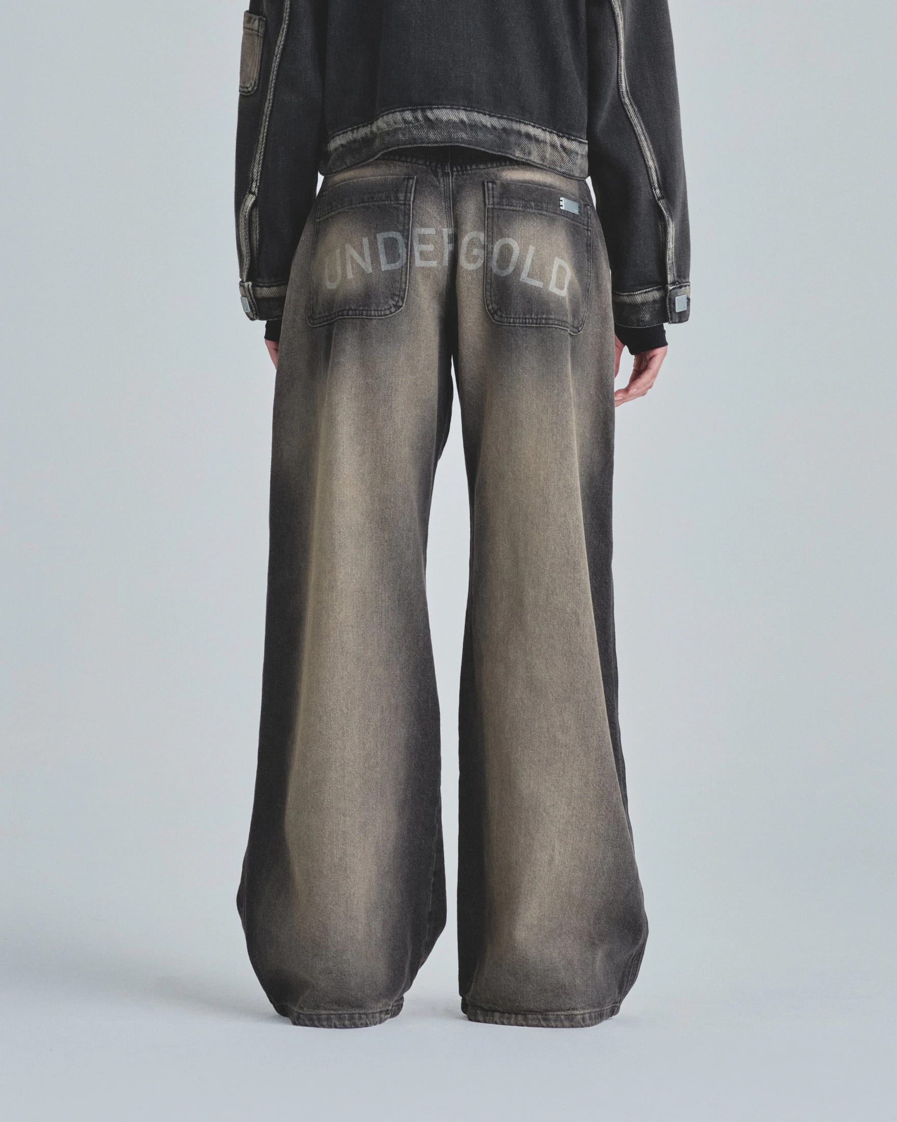 W Line Basic Wide Jeans Dirty Black - imagen 7