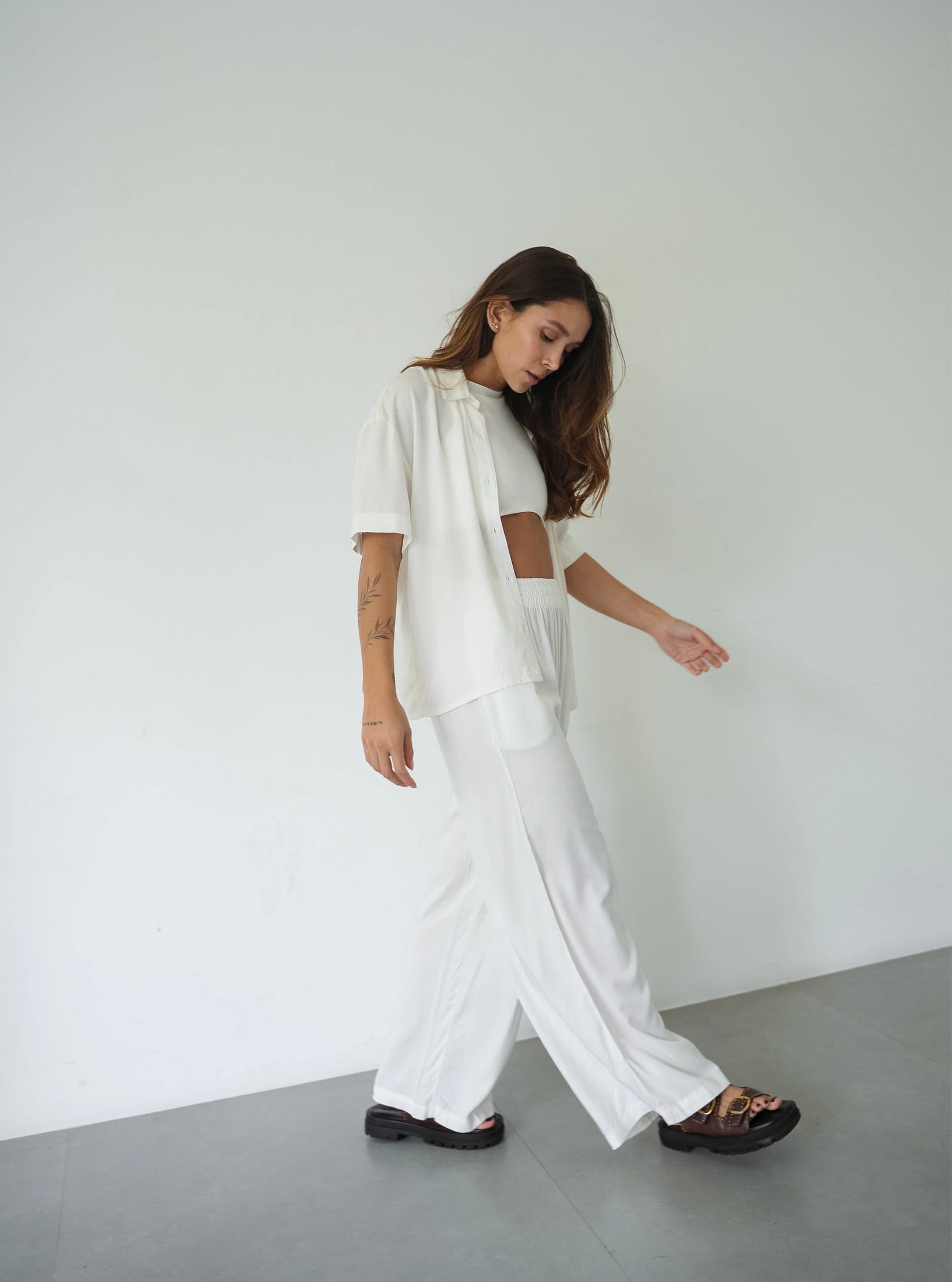 Set Breezy Creamy Palazzo - imagen 3
