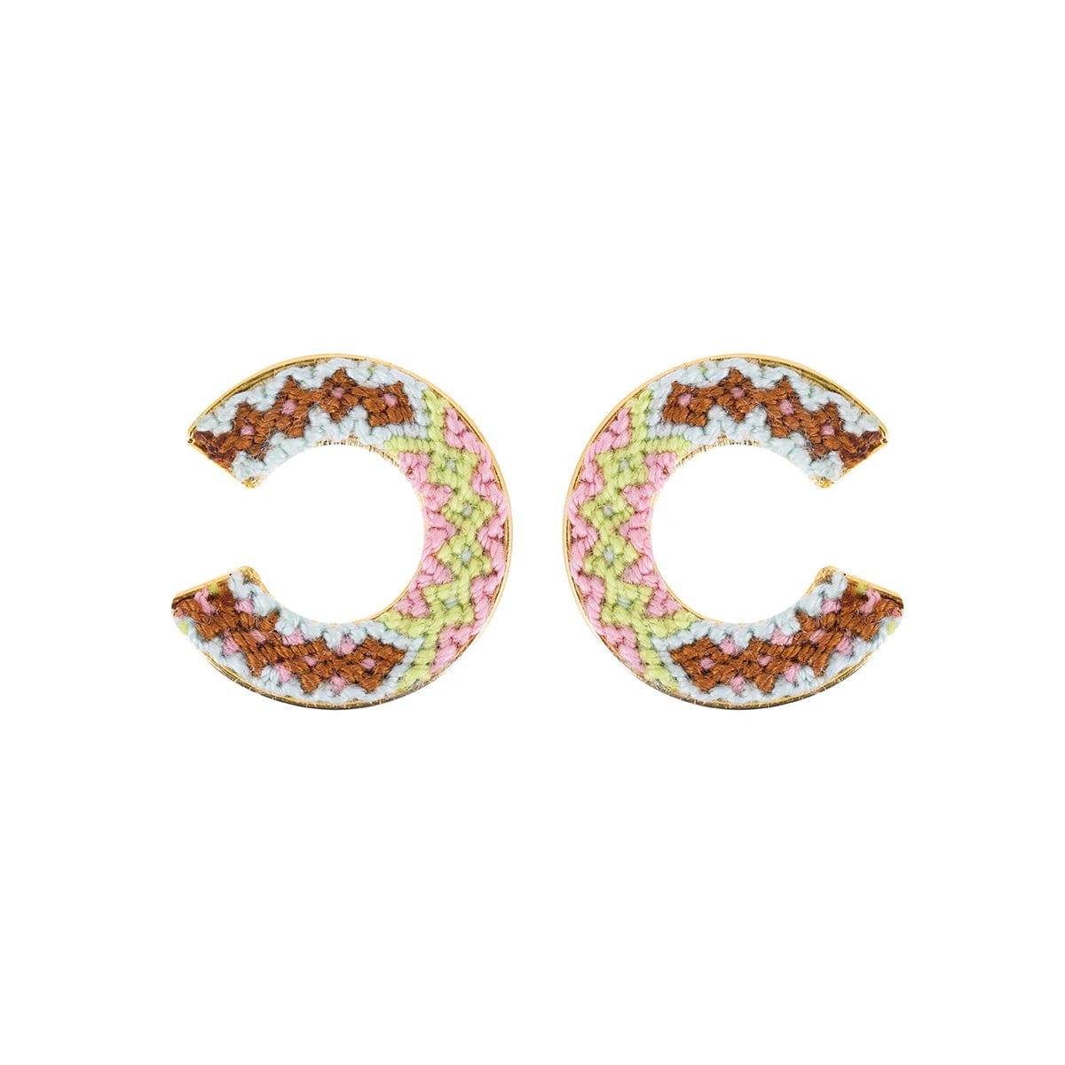 Wayuu Jolotsü  Earrings - Green - imagen 1