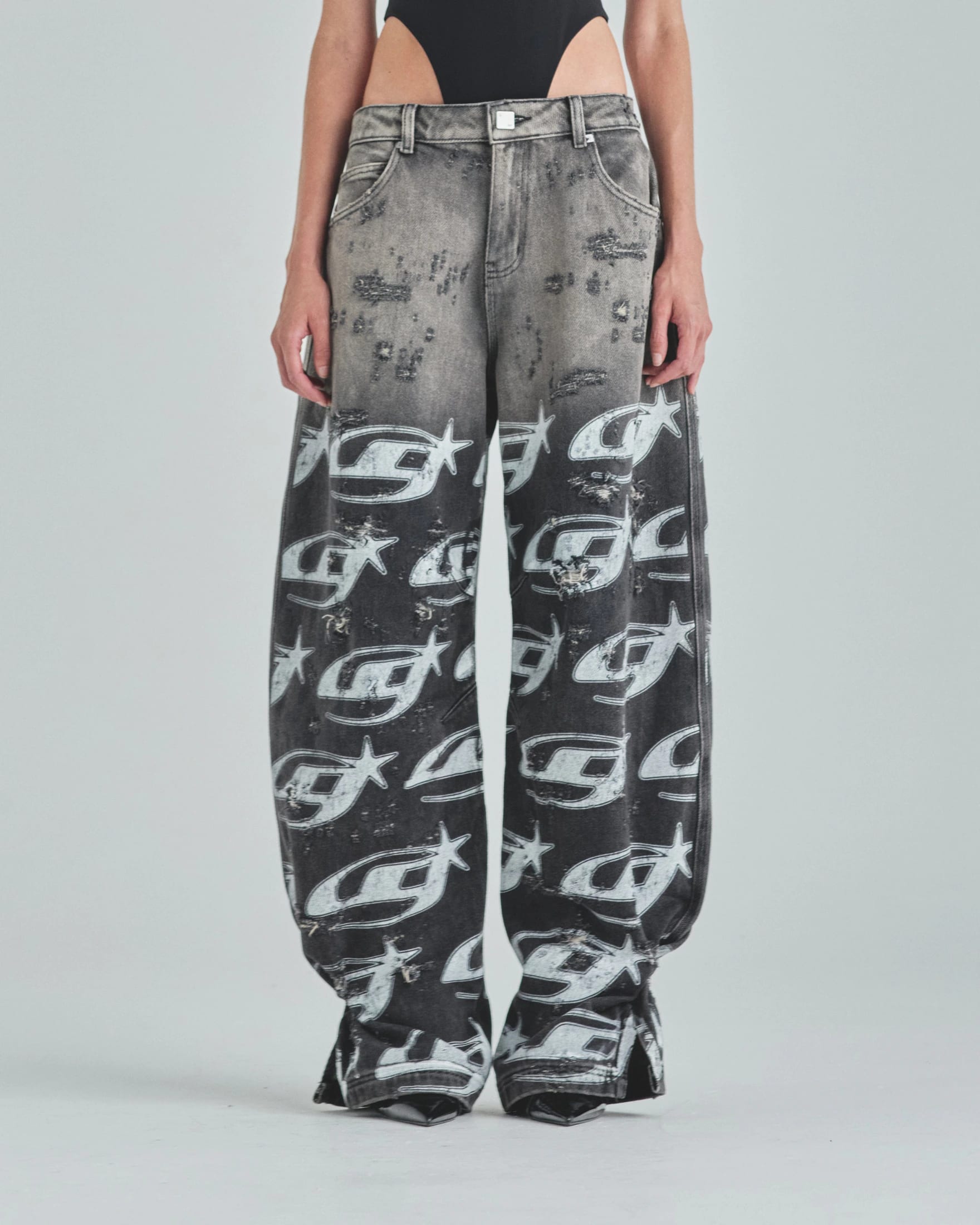W Act 1 UG Star Ankle Focus Jean Washed Gray - imagen 2