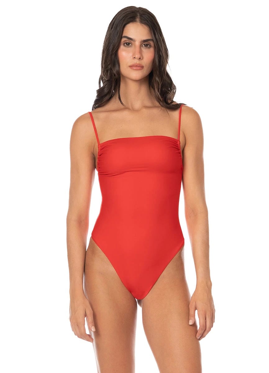 Maaji Red Camelia Brittany Cheeky Cut Classic One Piece - imagen 1