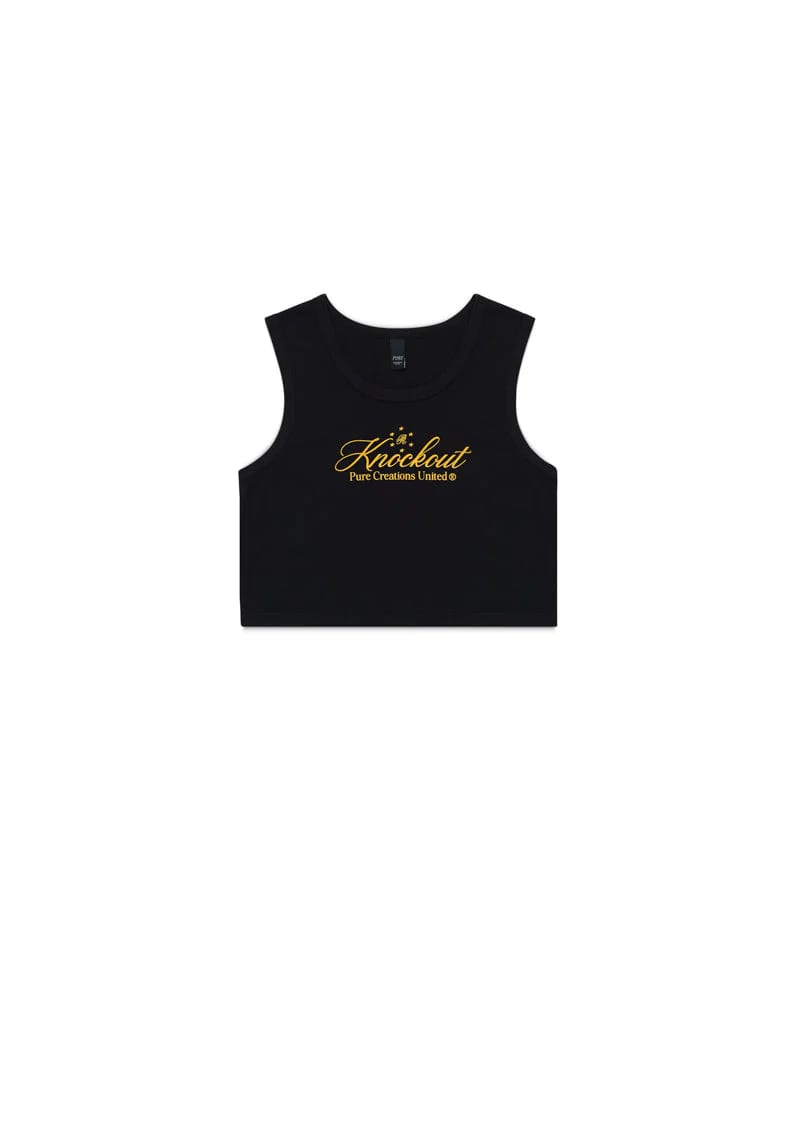 knockout black crop top - imagen 9