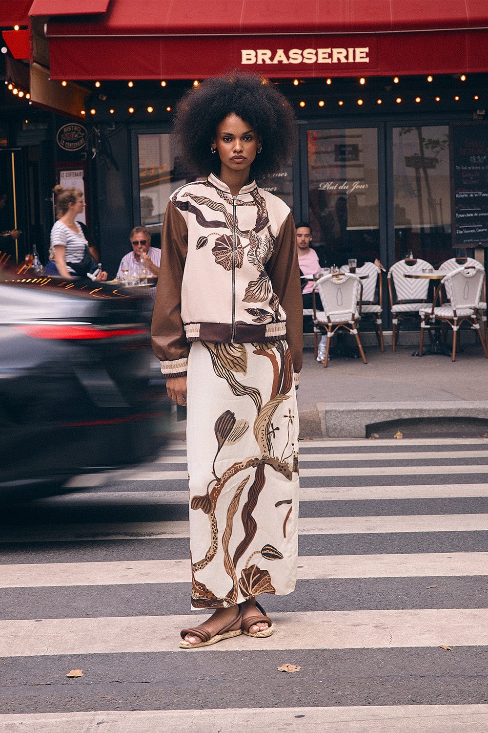 Falda arabela ivory coffee - imagen 1